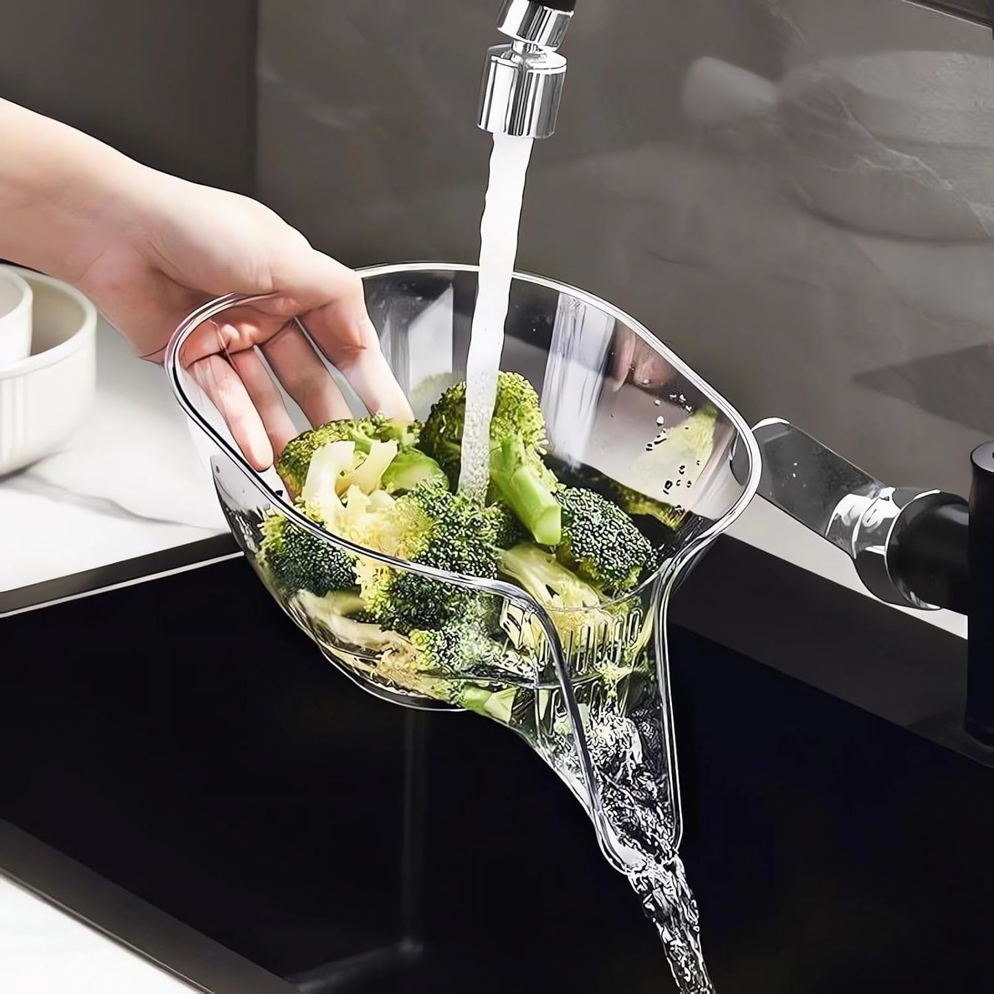 Premium Drain Basket Funnel for Kitchen Sink (Pack of 2)