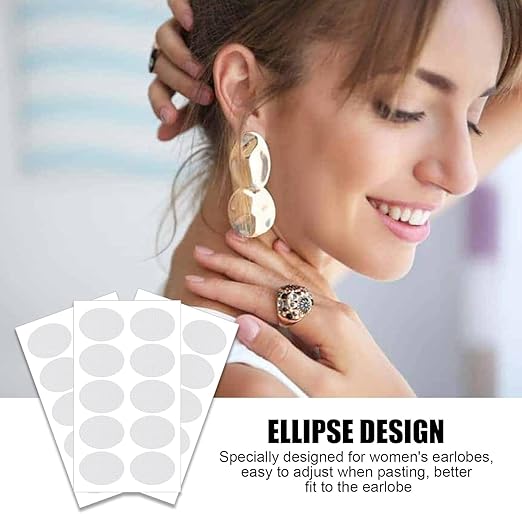 Picksy™ Premium Invisible Ear Lobe Support Patches (10 Sheets – 100 Patches)