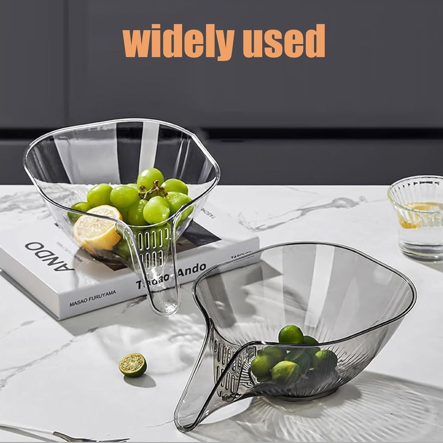 Premium Drain Basket Funnel for Kitchen Sink (Pack of 2)