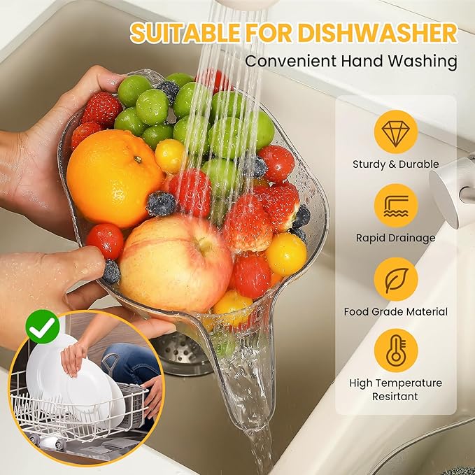 Premium Drain Basket Funnel for Kitchen Sink (Pack of 2)