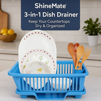 Premium 3-in-1 Kitchen Dish Drainer